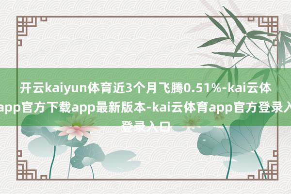 开云kaiyun体育近3个月飞腾0.51%-kai云体育app官方下载app最新版本-kai云体育app官方登录入口