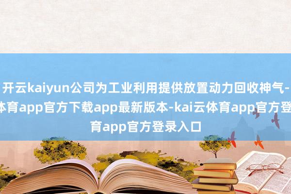 开云kaiyun公司为工业利用提供放置动力回收神气-kai云体育app官方下载app最新版本-kai云体育app官方登录入口