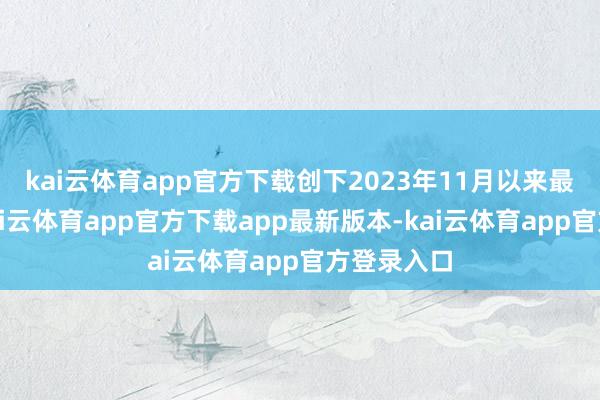 kai云体育app官方下载创下2023年11月以来最高水平-kai云体育app官方下载app最新版本-kai云体育app官方登录入口