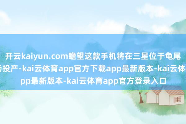 开云kaiyun.com瞻望这款手机将在三星位于龟尾的主要智高手机工场投产-kai云体育app官方下载app最新版本-kai云体育app官方登录入口